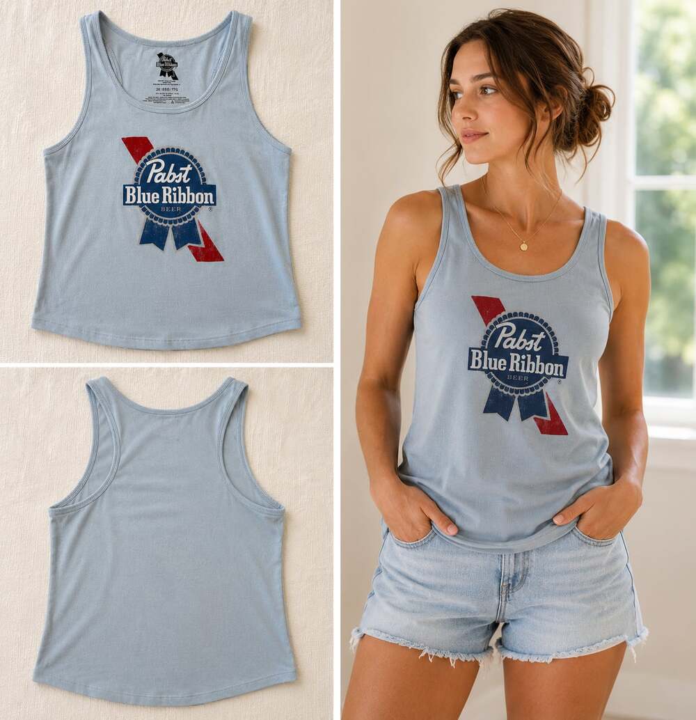 Pabst Blue Ribbon Ribbed Tank Top Size 2X